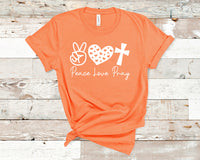 Peace Love Pray - Unisex t-shirt