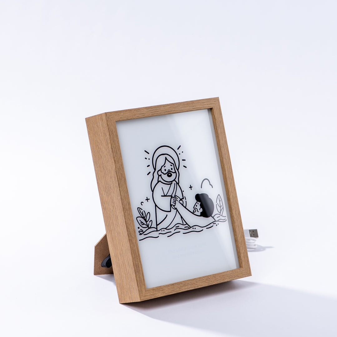 "The LORD is my light and my salvation" Furniture Ornamental Night Light