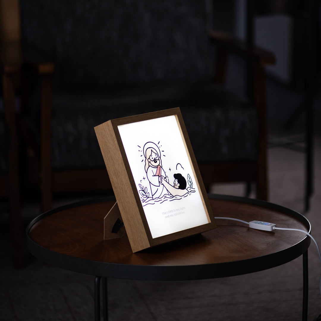 "The LORD is my light and my salvation" Furniture Ornamental Night Light