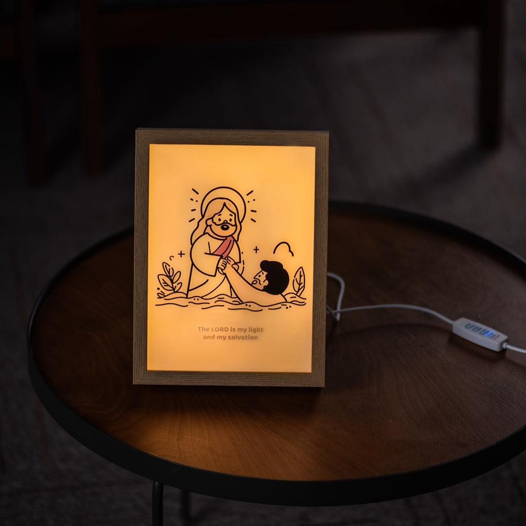 "The LORD is my light and my salvation" Furniture Ornamental Night Light