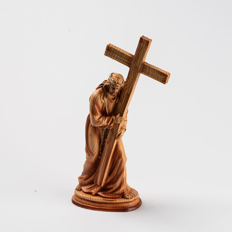 "Jesus Carries the Cross" Resin Figurine