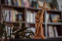 "Jesus Carries the Cross" Resin Figurine