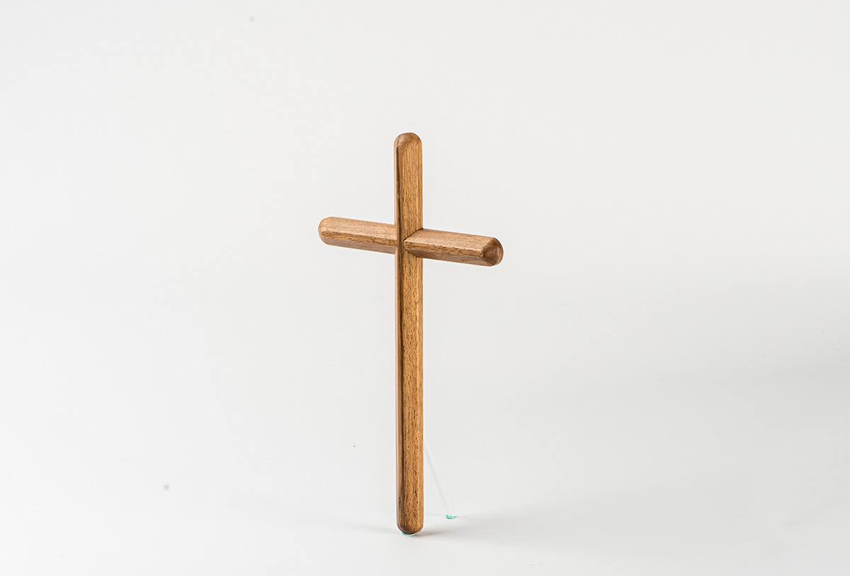 Cross Wall Hanging, European Walnut Cross, Home Decor