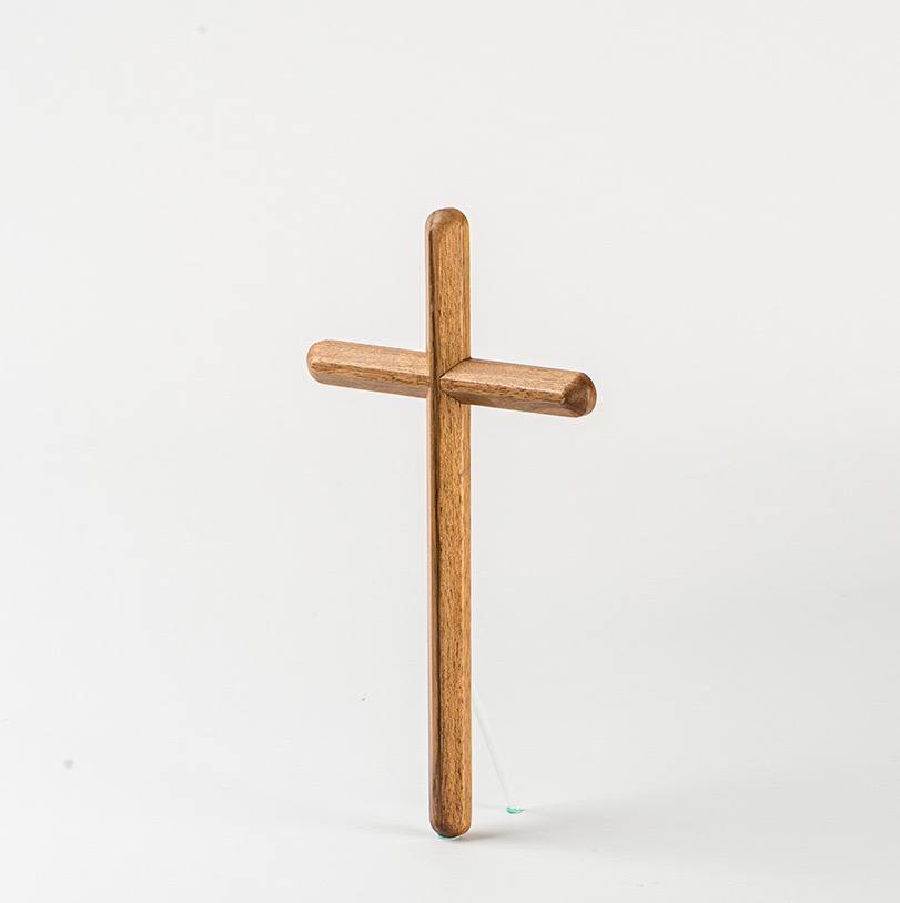 Cross Wall Hanging, European Walnut Cross, Home Decor