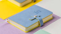 "Faith, Hope, Love" Cross-Embossed Mini Notebook with Snap Closure, Pocket-Sized Journal, Four Color Options