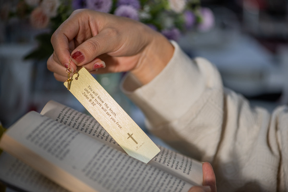 'The Truth Will Set You Free - (John 8:32)' Brass Bookmark