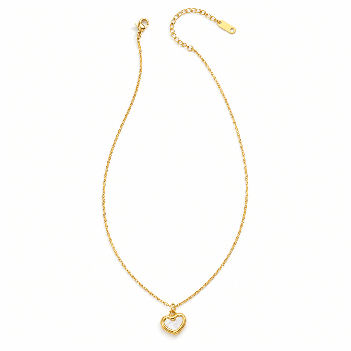 Mother-of-Pearl Heart Necklace