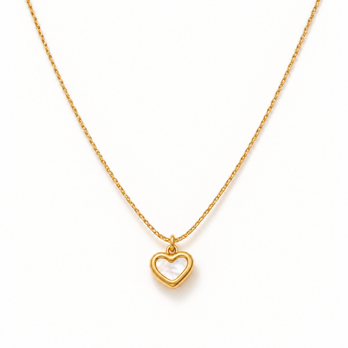 Mother-of-Pearl Heart Necklace
