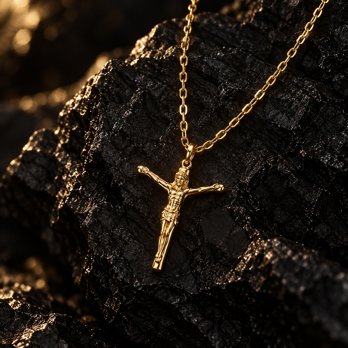 Jesus Crucifix Pendant Necklace