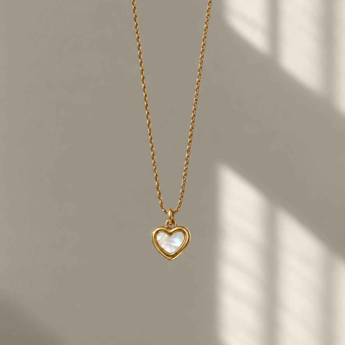 Mother-of-Pearl Heart Necklace