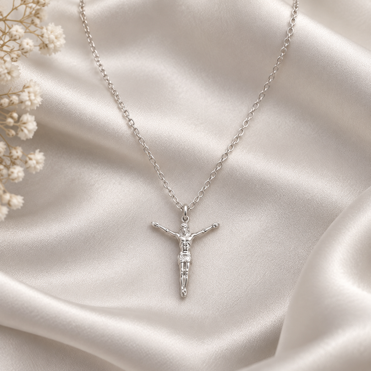Jesus Crucifix Pendant Necklace