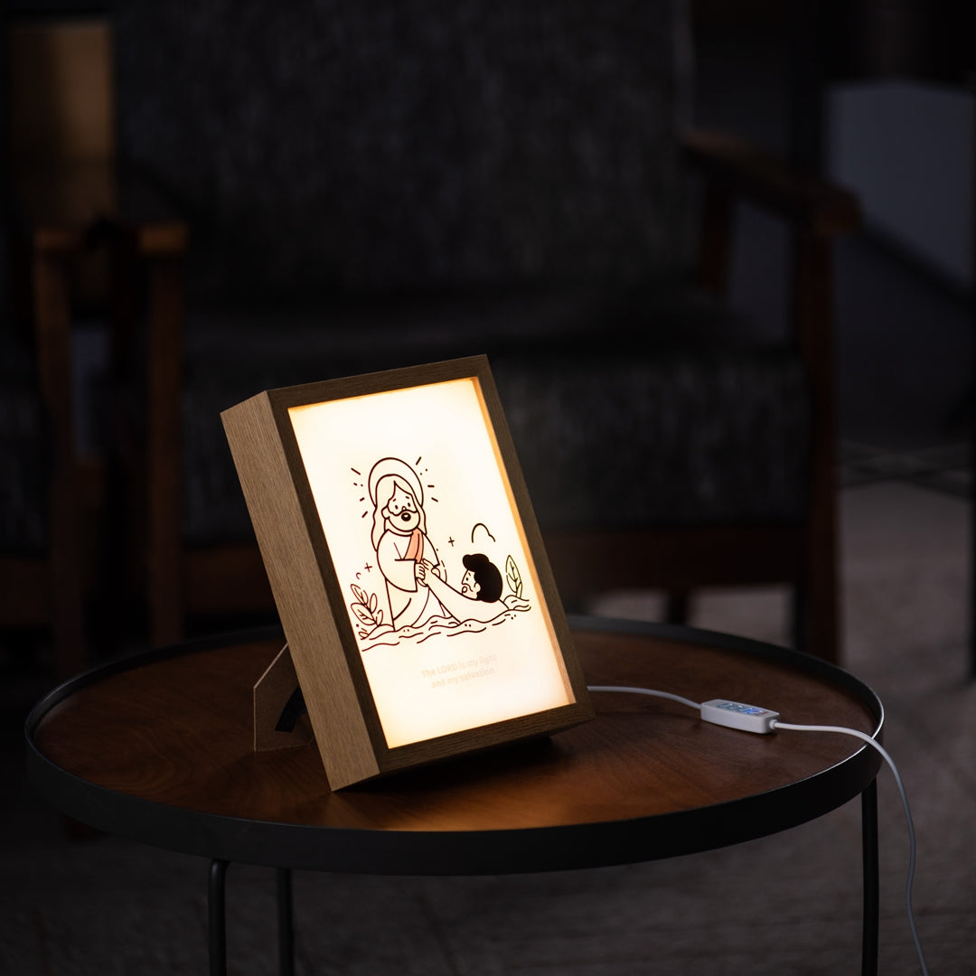 "The LORD is my light and my salvation" Furniture Ornamental Night Light