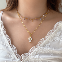 Radiant Faith Crystal Cross Necklace