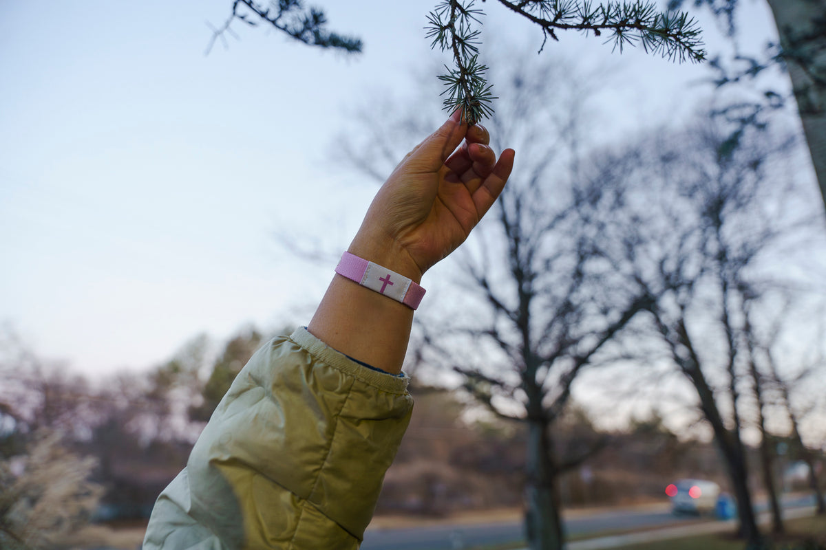 Christian Bracelet | Tap to Get Daily Verse | Elastic NFC Bracelet