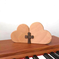 Love Is - Oak + Black Walnut Wood Desktop Ornament - Wedding, Birthday, Valentine's Day Gift - Christian Gift - Anniversary Gift