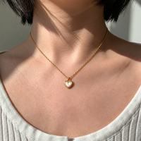 Mother-of-Pearl Heart Necklace
