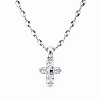 Radiant Faith Crystal Cross Necklace