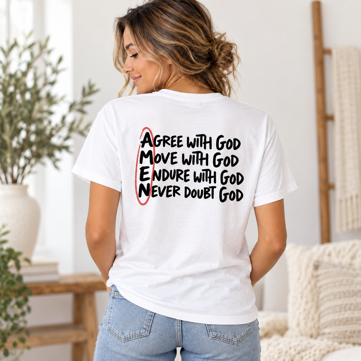 AMEN Christian T-Shirt – Faith-Inspired Graphic Tee