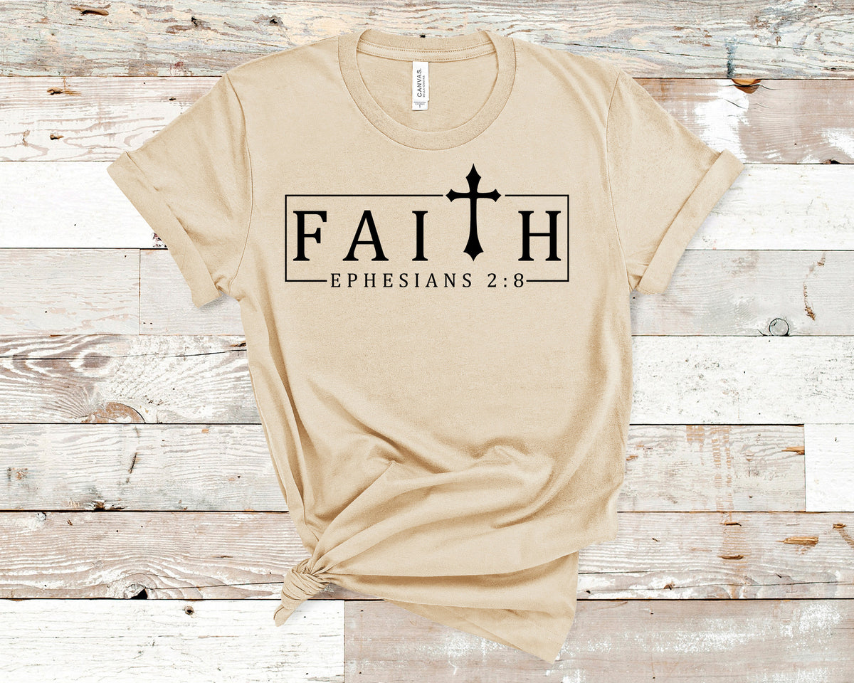 Faith. Ephesians 2:8 - Unisex t-shirt