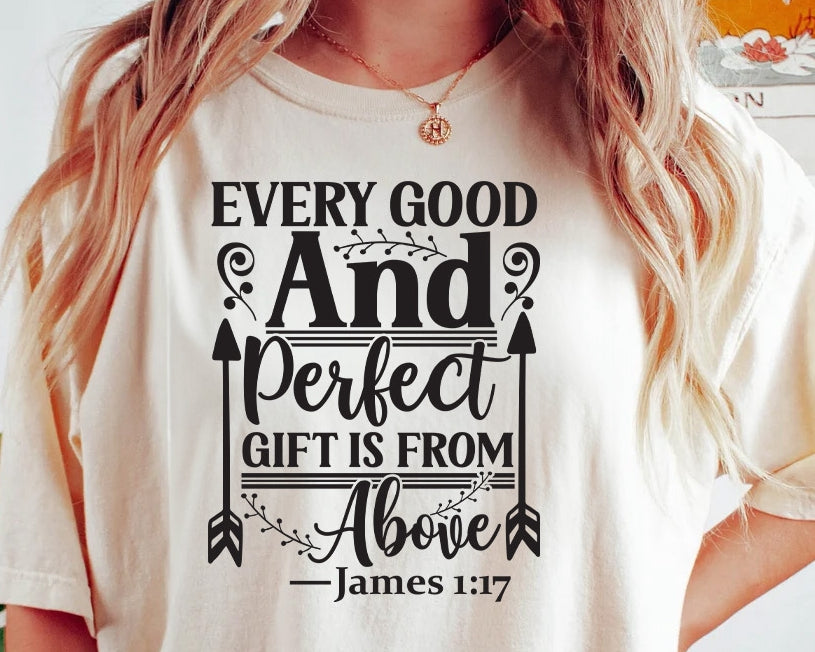 James 1:17 Good and Perfect Gift from God - Unisex t-shirt
