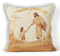 "Walk with the Lord" Series Throw Pillow, Home Decor