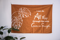 "I Can Do All This" Horizontal Cloth Wall Banner, for Home, Living Room, Bed Room