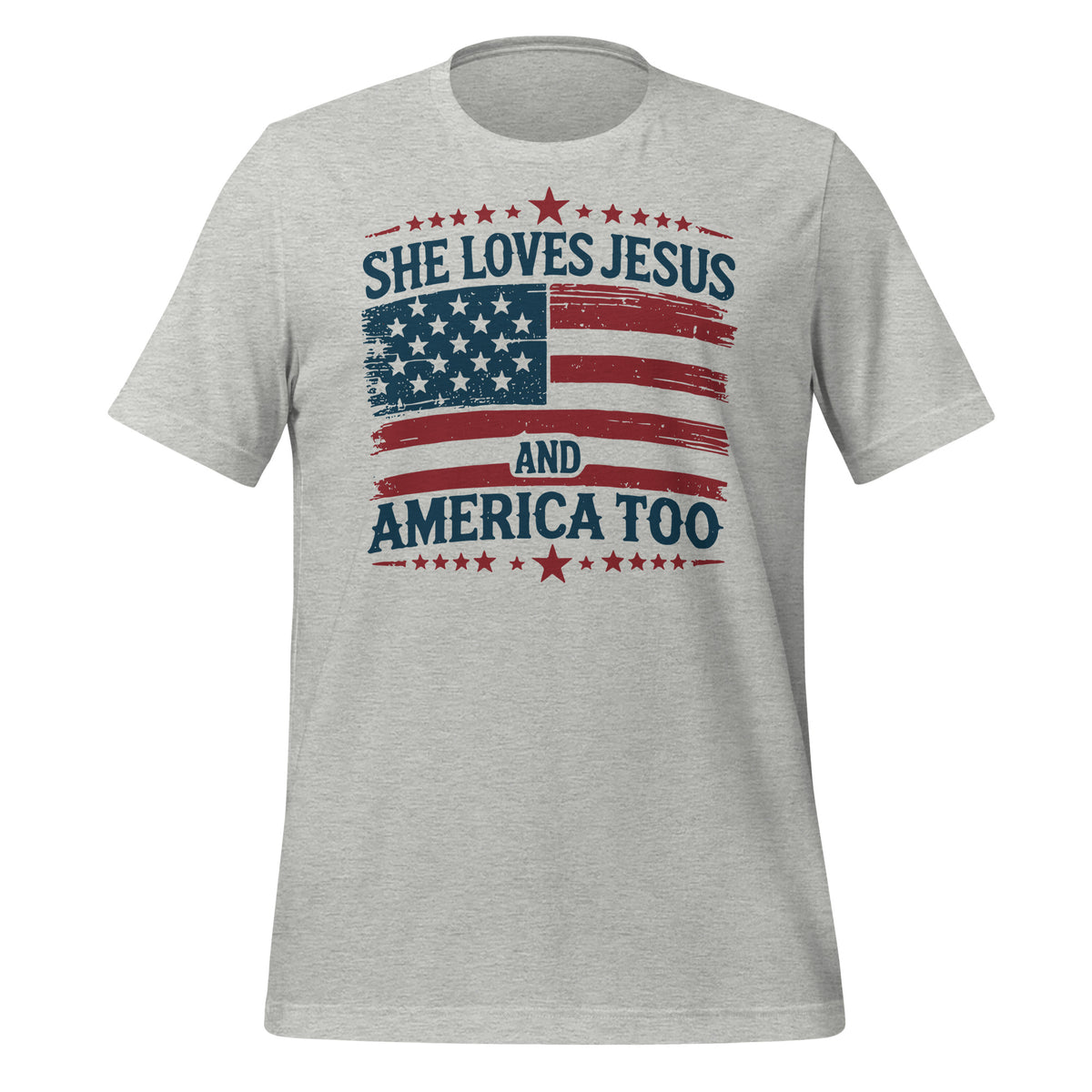 She loves Jesus and America too - Unisex t-shirt