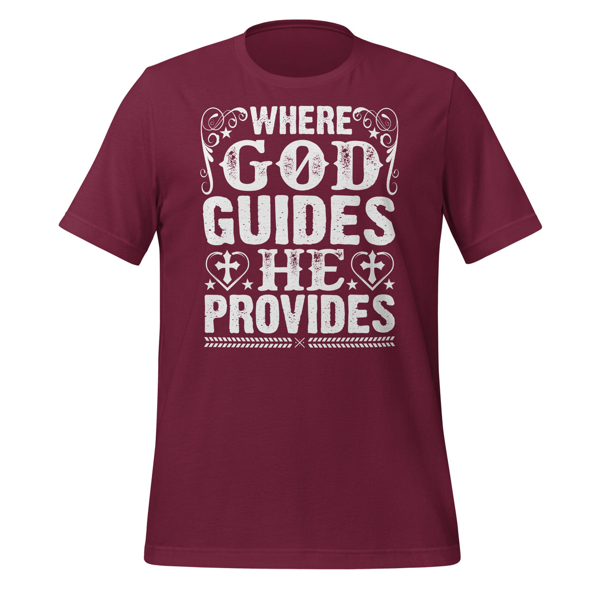 Where God guides He provides - Unisex t-shirt