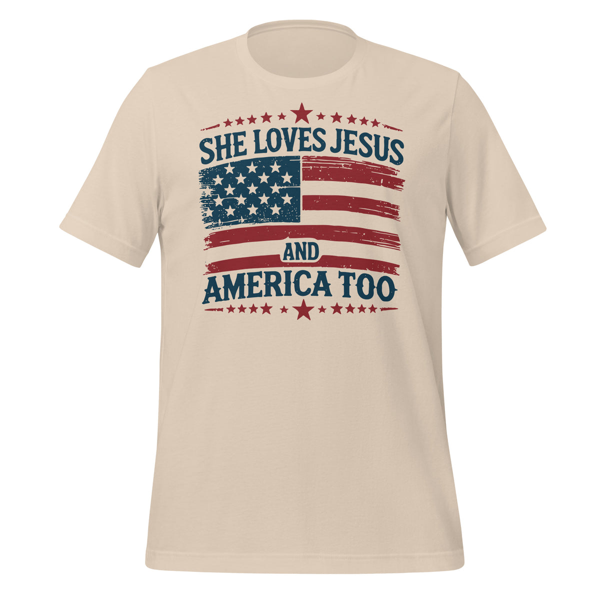 She loves Jesus and America too - Unisex t-shirt