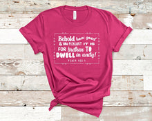 Load image into Gallery viewer, Brethren to dwell together in unity - Christian Unisex T-Shirt
