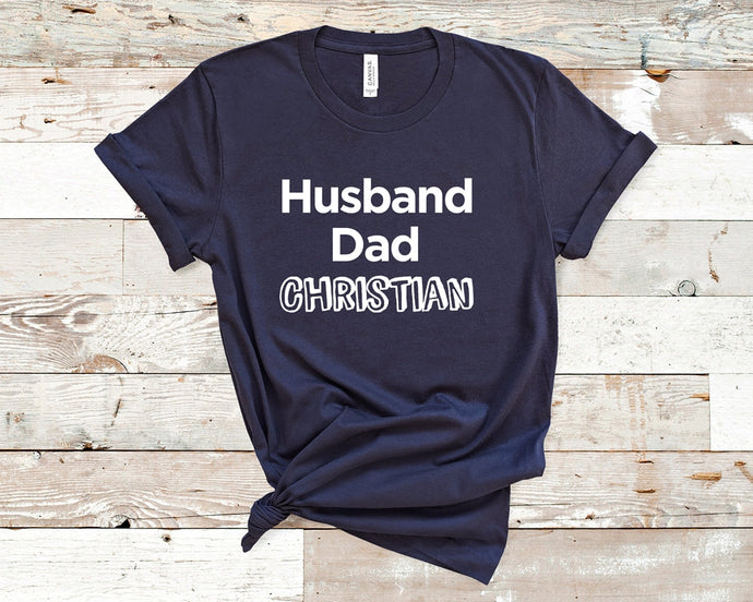 Husband Dad Christian - Christian Unisex T-Shirt