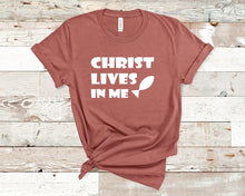 Load image into Gallery viewer, Galatians 2:20 Christ lives in me - Christian Unisex T-Shirt
