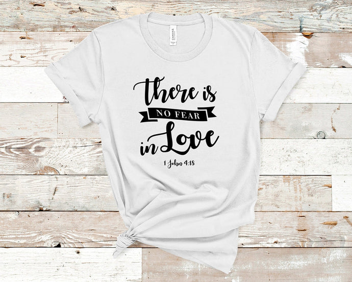 There's no fear in Love - Short Sleeve Unisex T-Shirt